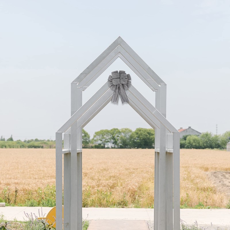 Large Black White Stripe Gift Bows Burlap Wreaths Bows Christmas