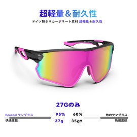 BEACOOL TR90 TAC Sports Sunglasses, Ultra Lightweight, Polarized Lens, Baseball, Cycling, Fishing, Running, Climbing, Golf, Driving, Biking, Tennis, Skiing, Large Frame Design, Unisex, UV400, UV