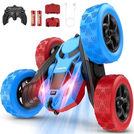 Remote Control Car,RC Cars Toys for 6-12 Year Old Boys, Off Road RC Stunt Car 4WD 360° Rotating Remote Control Cars for Kids, Boys Girls Gifts for Birthday Gift