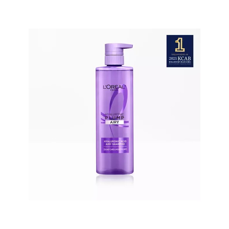 L'Oreal [로레알파리] 히알루로닉 플럼프 에어리 샴푸 660ml (대용량) L'Oreal Paris