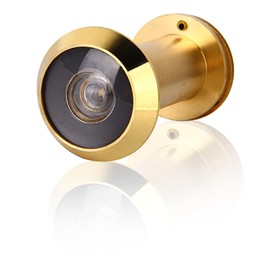 Door Viewer with Wide Angle 220° and Privacy Screen, Stainless Steel Look, Diameter 14-18 mm Drill Hole, High-Quality Real Glass Lens, Door Viewer Cover, Safety for 35-60 mm Thick Doors