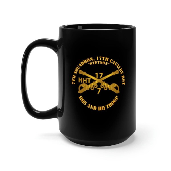 MIP Black Mug 15oz - Army - 7th Sqn 17th