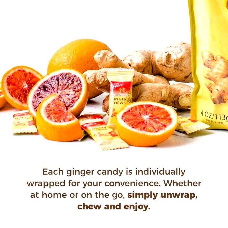 Prince of Peace Ginger Chews with Blood Orange 4 oz