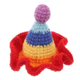 Healvian Cute Crochet Hat Shape Hair Clip for Colorful Woolen Barrette Accessory for Parties and Everyday Wear Durable and Soft Design