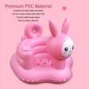 Inflatable Baby Chair Built in Air Pump Soft Cartoon Rabbit