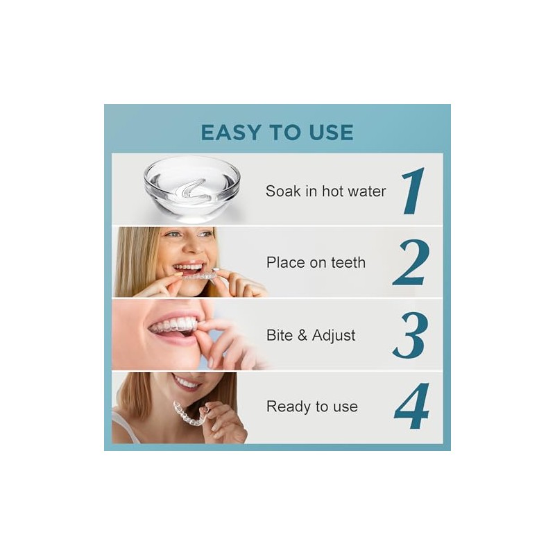 Mouth Guard for Grinding Teeth at Night: Moldable Sleeping Mouthguards