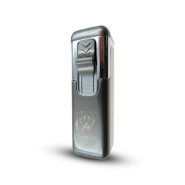 The Vintage Lighter Torch Lighter Quad 4 Jet Flame Torch Lighter Refillable Butane Cigar Lighter - Matte Black