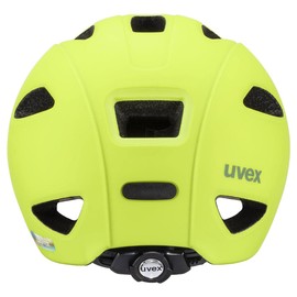 uvex oyo - leichter Fahrradhelm für Kinder - individuelle Größenanpassung - erweiterbar mit LED-Licht - neon yellow-moss green matt - 45-50 cm