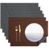 Banchif Textile Burlap Linen Placemats Dual-Sided Placemats Set of 6