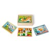 Melissa & Doug 4‑in‑1 Wooden Pets Jigsaw Puzzle Set, 48