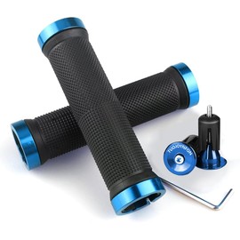 Bike Handlebar Grips, Bicycle Grips Non-Slip Rubber Handlebar Grips, Bicycle Handle MTB Handlebar Grips, Bicycle Handlebar Bike Handle Handlebar Grips Aluminium, Scooter Cruiser Mountain Bike Urban