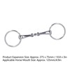 Horse Snaffle Stainless Steel Flexible Jointed Wearable Rust Proof O