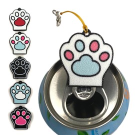 CTABPALS Soda Can Opener Pop Can Tab Opener With Keychain Strap Help for Long Nails,Kids,Sore Hands,Arthritis Cat Paw Blue 1PC