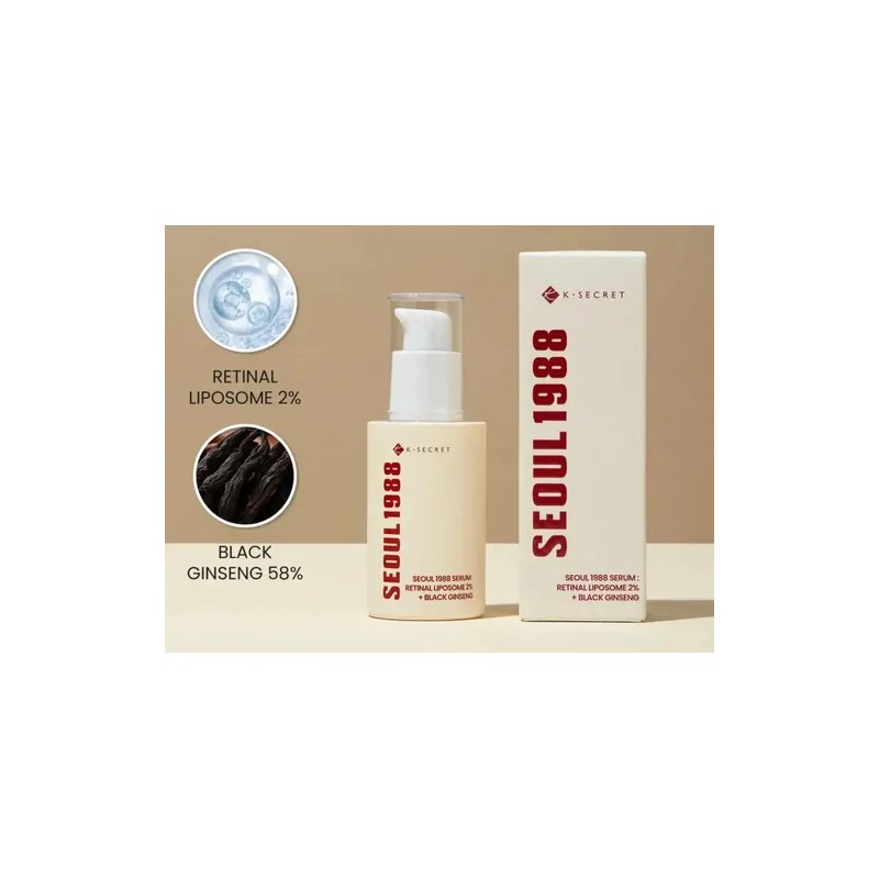 Srum Retinal K-SECRET SEOUL 1988 Antienvejecimiento Vegano 30ml