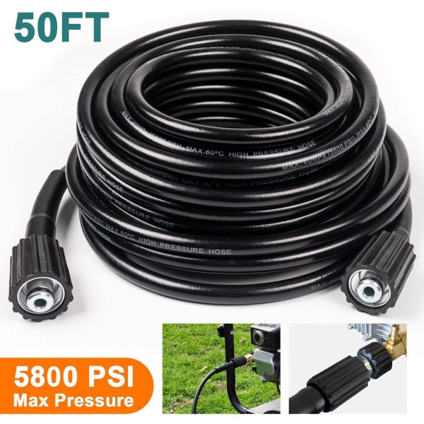 Unbranded 5800PSI High Pressure Washer Hose M22-14mm Power Washer Extension