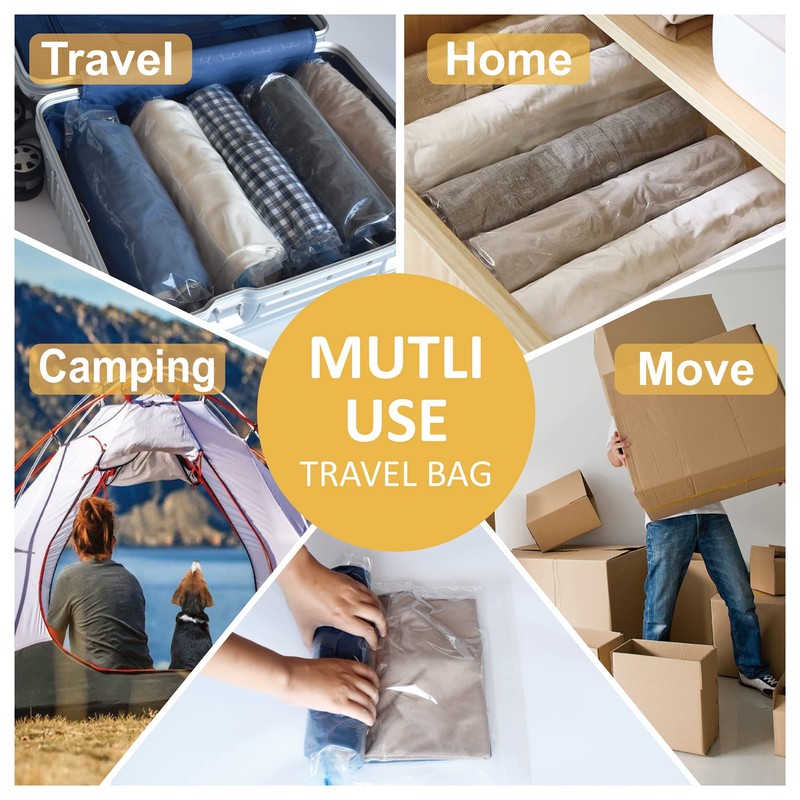 Compression Bags for Travel - Travel Essentials - 12 Pack