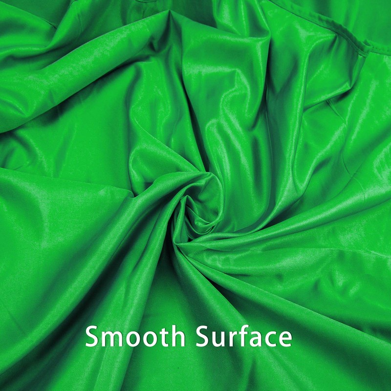 BOLLUMA 1.8x2.7m Green Screen Background Photography Backdrop, 100% Cotton Muslin