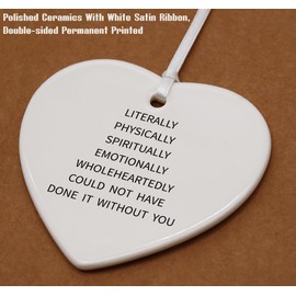 Heart Shaped Ornament - Appreciation Gift for Him & Her, Wedding & Thanksgiving Gift