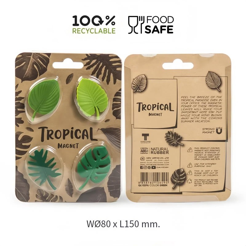 HannaFires 8pcs Creative Turtle Leaf Refrigerator Magnet Set – Fun