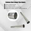 Elifecenter Universal ID 3" Exhaust Coupler Stainless Steel Exhaust Adapter
