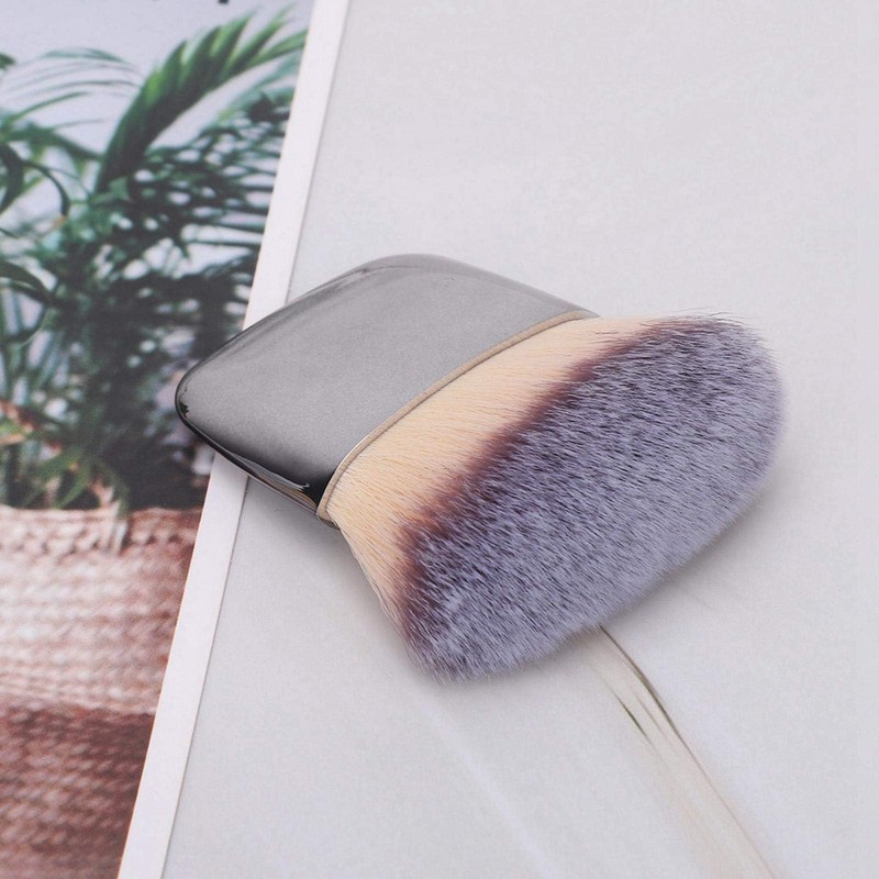 Loose Powder Brush, Flat Arched Soft Fibe Mini Makeup Brush