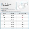 VINPATIO 14-16 ft V-Hull Boat Cover, 600D Solution-Dyed Oxford 100%