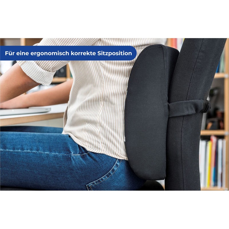 Maximex Cooling Back Support Cushion, Ergonomic Back Cushion with Effective