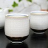 Pair of Tea Cups, Stylish, Kutani Ware for Couples, White