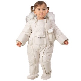 Fairy Baby Winter Snowsuit Hooded Romper Thick Warm Jumpsuit with Gloves Booties Infant Fur Trimmed Outwear for Boy Girls