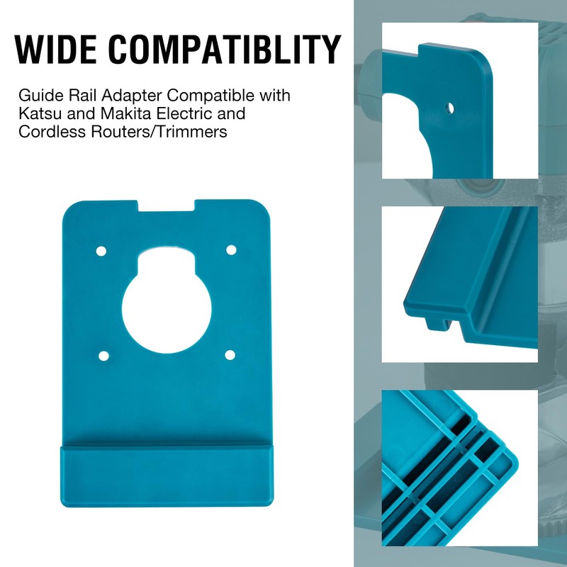 KATSU Tools Guide Rail Adapter Fits 18/21V Cordless Electric KATSU