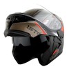 1Storm Motorcycle Modular Full Face Flip up Dual Visor Helmet