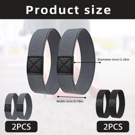 2 Pairs of Shoelaces Fixing Band Football, Fixing Strap for Football Boots, Laces Fixing Band Children Against Loosening Loosening, Adjustable, Shoe Laces Elastic Tear-Resistant Fixation, black