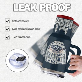 Uibunoo Baseball Gift for Men, 40 Oz New York Baseball Tumbler with Handle & Straw, Birthday Gifts for Baseball Players Fan Coach, Stainless Steel Baseball Cup