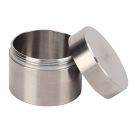 Sealing Box, Stainless Steel Sealing Box, Tea Leaf Canister Container, Mini Portable Box for Home Office (S)