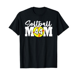 Softball Mom Number #44 T-Shirt
