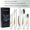 CADYSS Premium Silverware Set 20 Pieces - Flatware Set Gilding