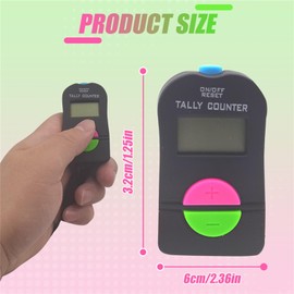 Sharelove 3 Pack Digital Handheld Clicker Counter, Electronic Clicker with Add/Subtract, LCD Display, Portable Tally Counter for Sports Coaching, Events, Inventory, Golf Scoring