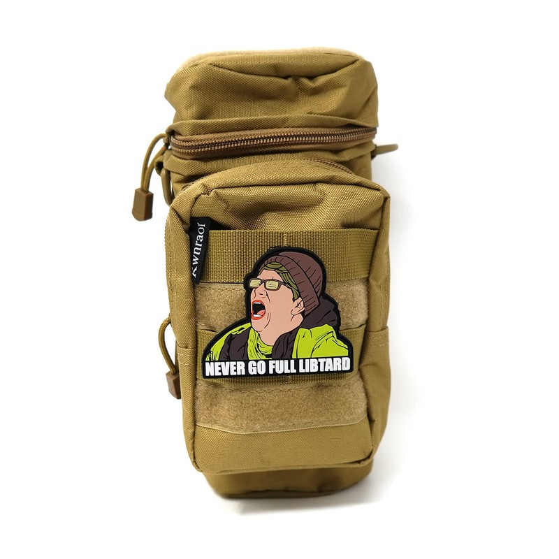 Never Go Full Libtard Liberal Scream PVC Hook and Loop