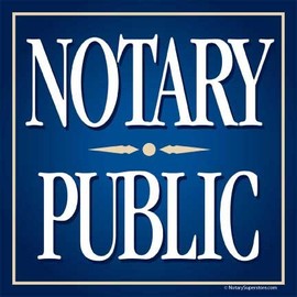 Notary Public Sticker, 6-inch