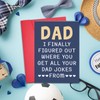 Octamber Funny Dad Birthday Card with Envelope for Men, Fathers