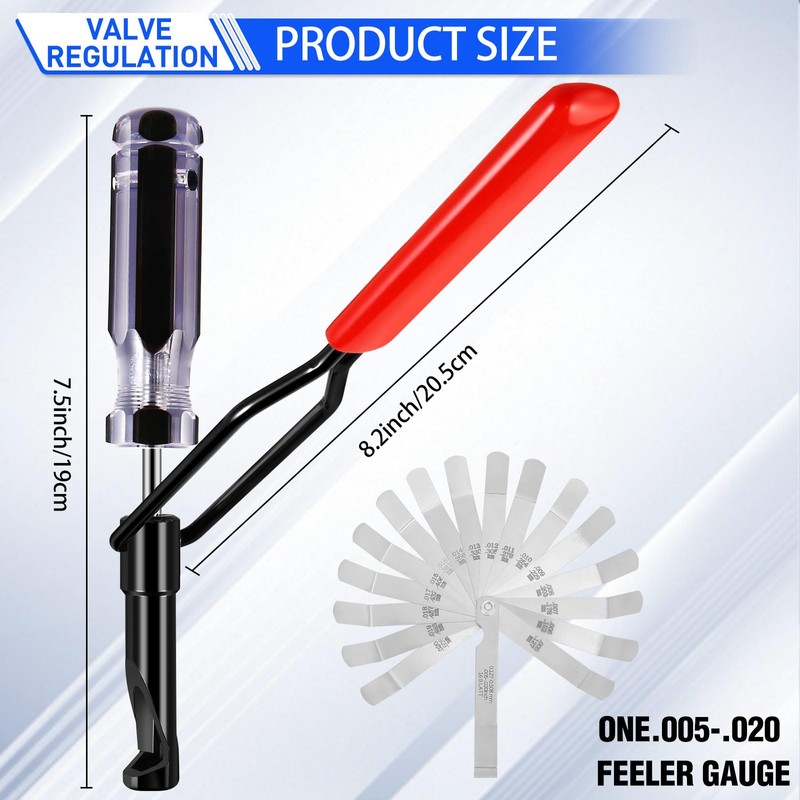 lizenoz 10mm Valve Adjustment Tool with Feeler Gauge - Jam