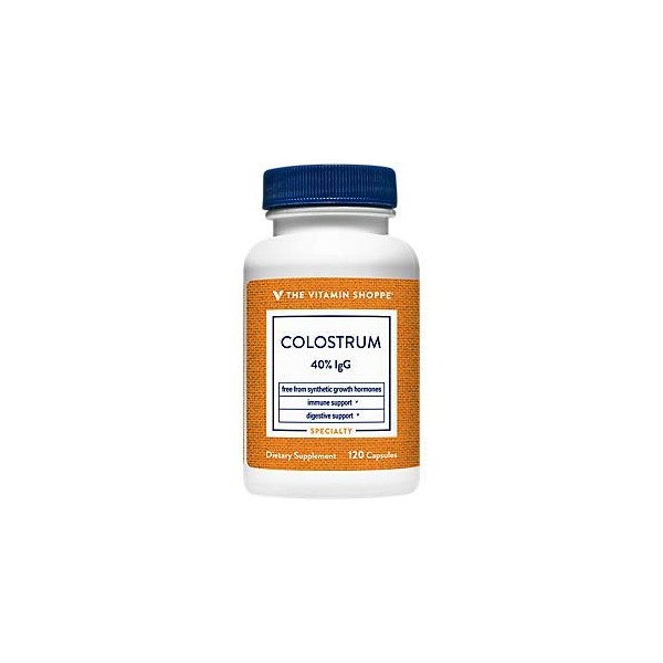 The Vitamin Shoppe Colostrum 40% IGG - Supports Immune Health, Hormone & Antibiotic Free, Once Daily (120 Capsules)