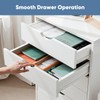 OLIXIS 7 Drawer Mobile File Cabinet Under Desk Storage Organization