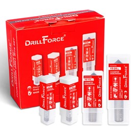 VALYRIANTOOL 4PCS Cobalt Single End Countersink Drill Bits Set, TiAlN Coated 90 Degree Heavy Duty M35 Countersink Chamfer Tool for Metal, Stainless Steel, Copper, Wood, 2-5, 5-10, 10-15, 15-20MM