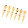 6PCS Funny Golf Tees Plastic Lady Bikini Girl Golf Tees