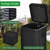 Umtiti Dog Poop Trash Can with Lid for Outdoors，3.2 Gallon
