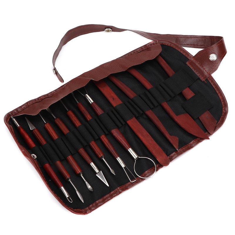 12pcs Soft Clay Carving Tools Multipurpose Stainless Pottery Accessories with
