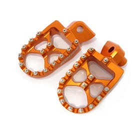 Offroad-Trittbretter Accossato orange in Ergal 7075 für Yamaha YZ F von 2000 bis 2002 (CC 426)
