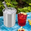 VOSAREA Ice Cube Bucket Stainless Steel Ice Bucket Wine Bucket