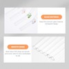 Kichvoe 6pcs Glass Straws with Design Flower Glass Straws Reusable